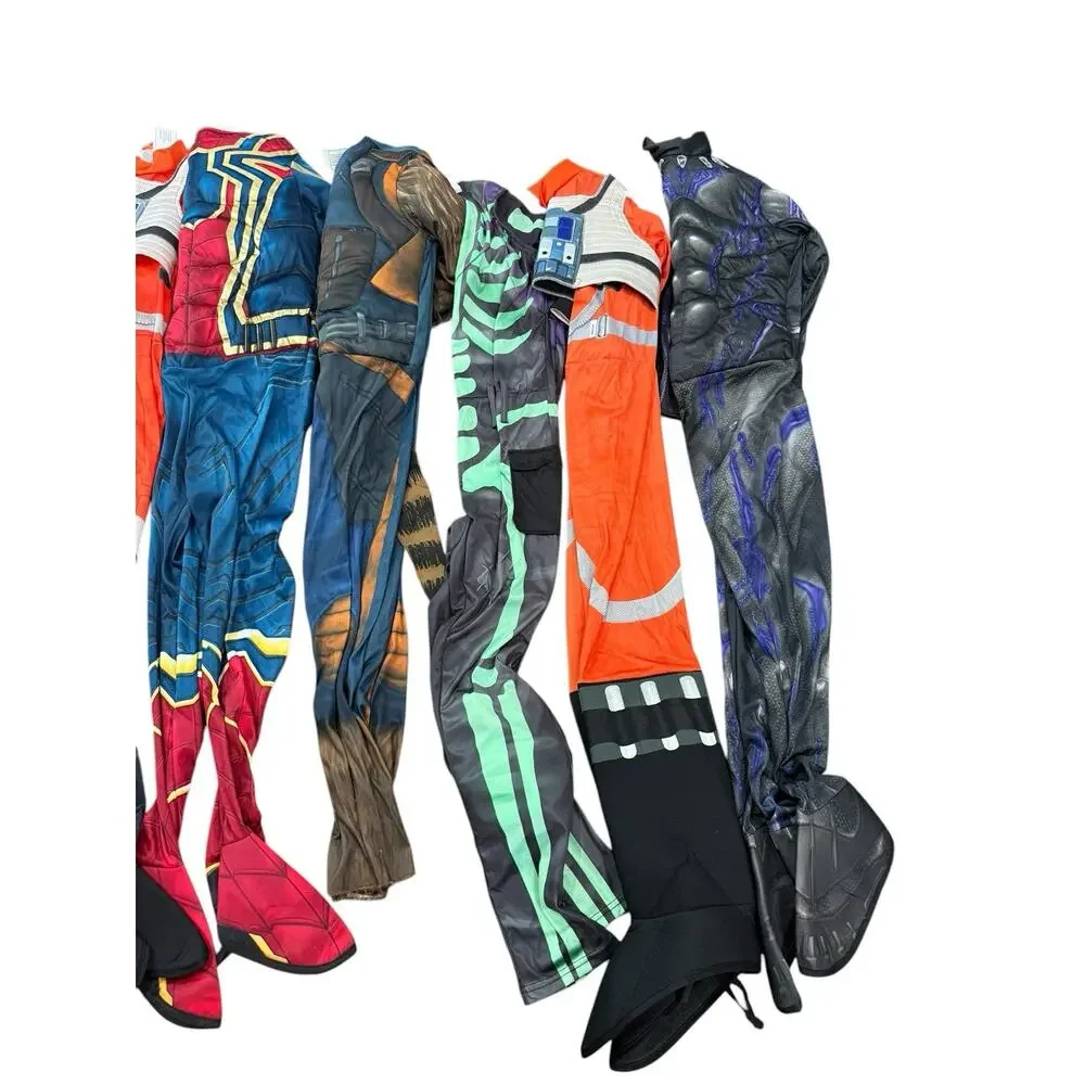 Superhero Halloween Cosplay Dress Up Costume Lot Of 7 Disney Boys Size Large - Picture 3 of 3